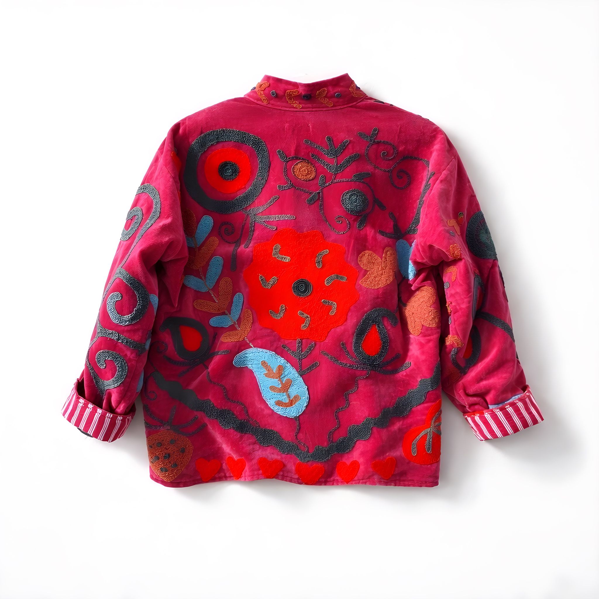 Chaqueta Flores Fucsia